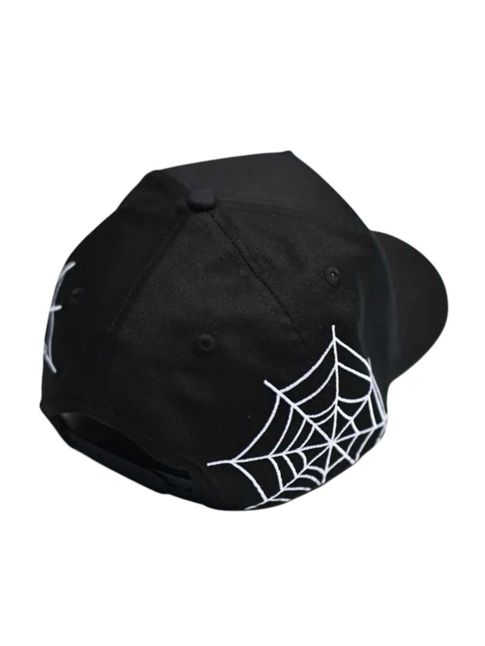 True Brvnd Spider Dallas Hat Halloween Black Spider Web Streetwear OS - Picture 5 of 7